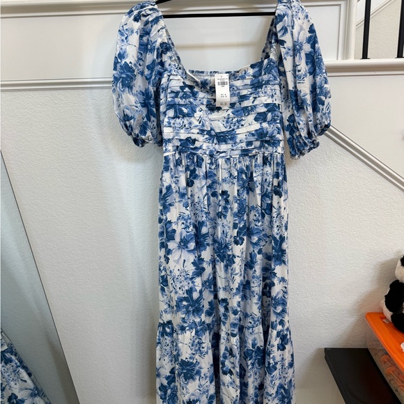 Abercrombie & Fitch Blue Floral Maxi Dress - Picture 2 of 2